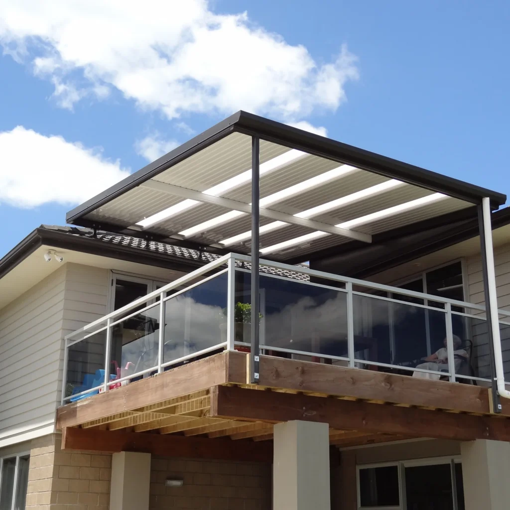 Custom shade solution installed by Waikato Shade Solutions.