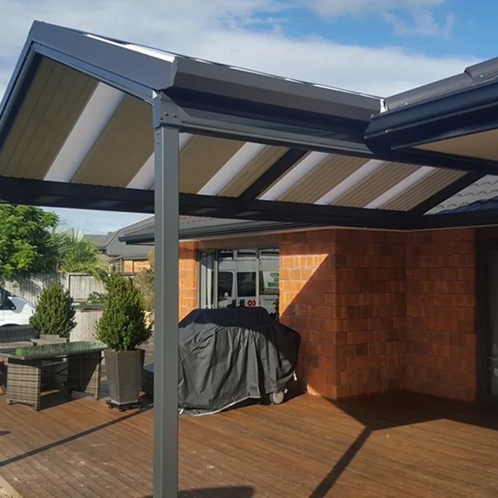 Durable shade cover creating a more comfortable outdoor space.