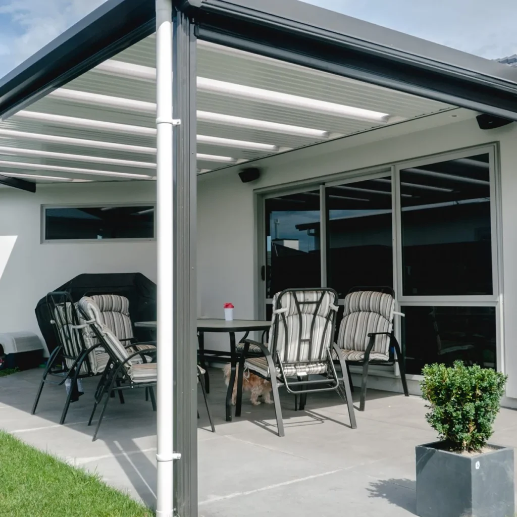 Outdoor shade solution installed at a residential property.